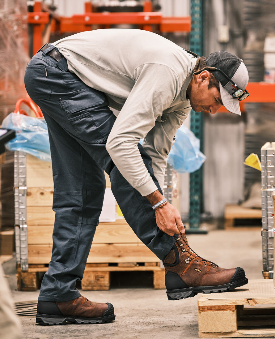 Men's Camden 6" Waterproof Boot INT MET (Carbon Toe) Leather Brown/Black | Keen Outlet