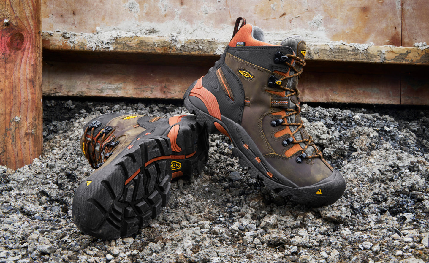 Men's Pittsburgh 6" Waterproof Boot (Soft Toe) Cascade Brown/Bombay Brown | Keen Outlet