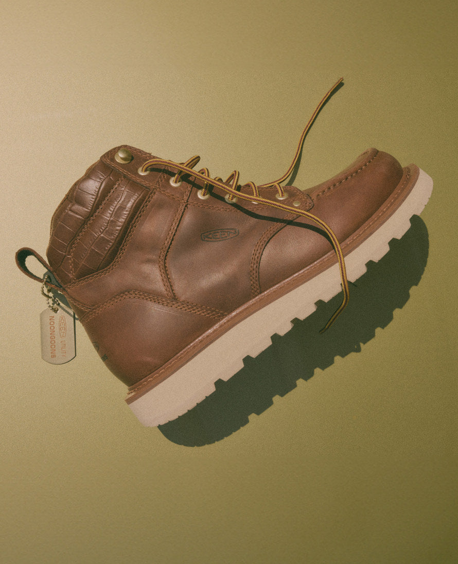 Men's Cincinnati 6" Boot (Soft Toe) x Noon Goons Leather Brown/Off White | Kenn On Sale