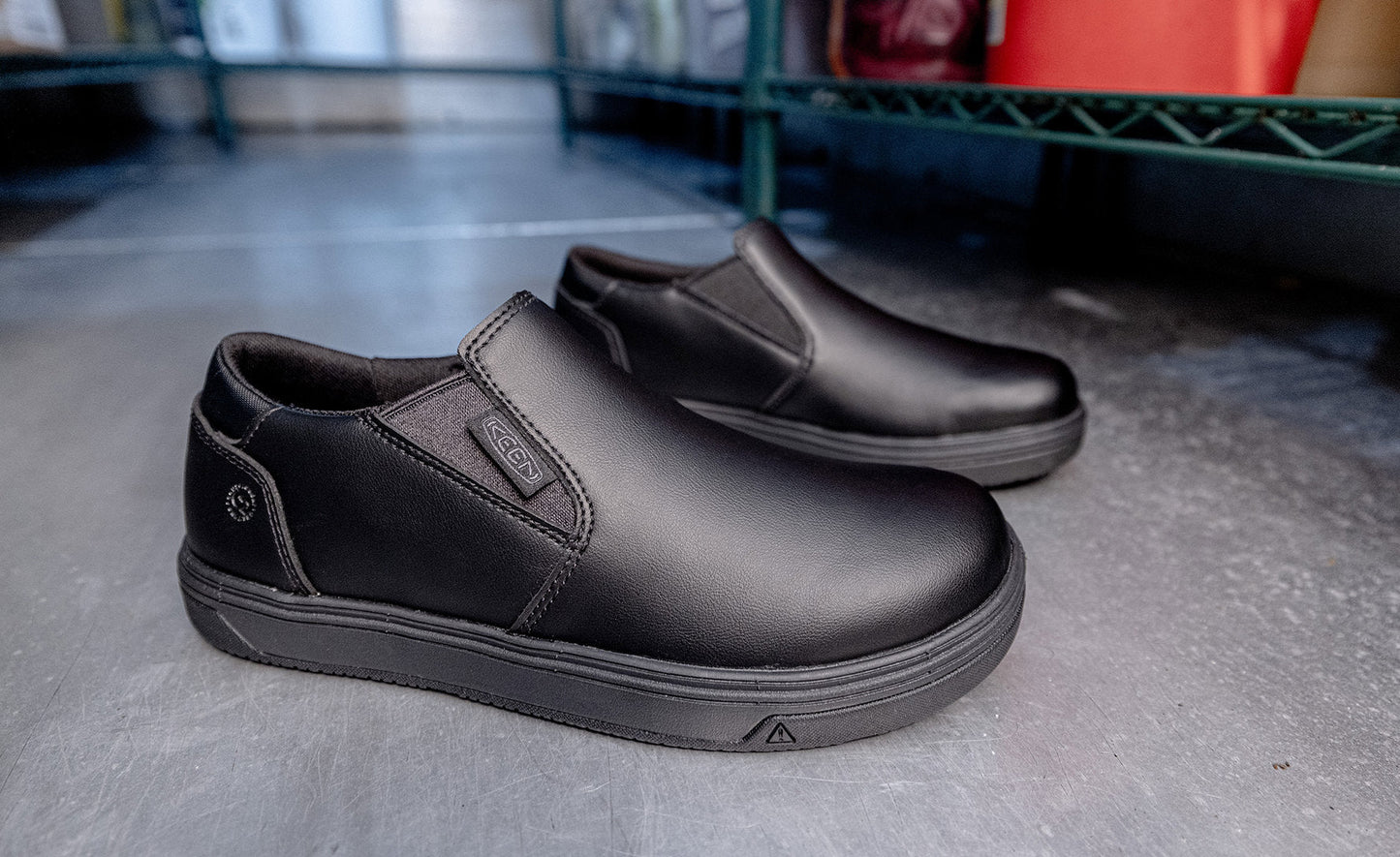 Women's Kenton Shift WTX Work Shoe (Soft Toe) Black/Black | Keen Discount