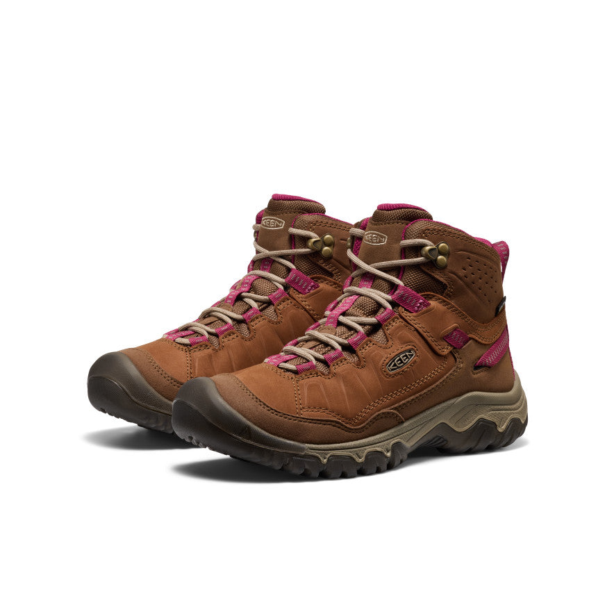 Women's Targhee IV Waterproof Hiking Boot Bison/Beaujolais | Keen Outlet