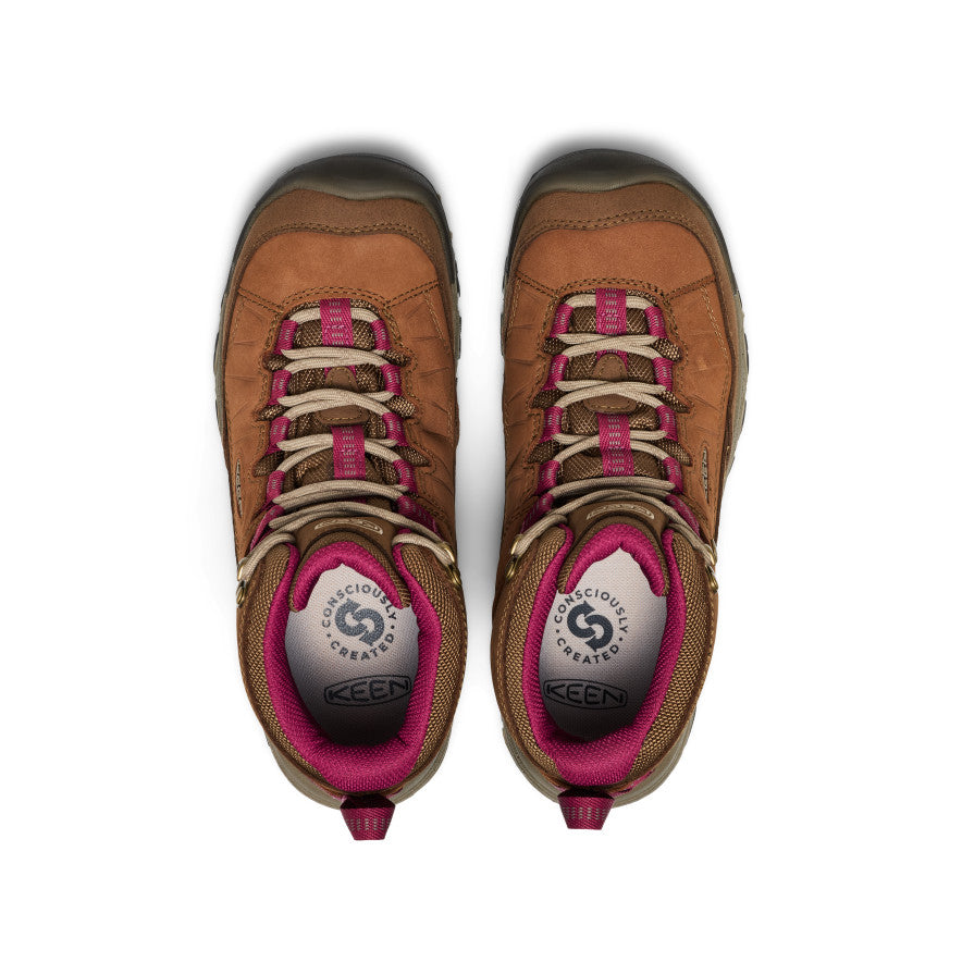 Women's Targhee IV Waterproof Hiking Boot Bison/Beaujolais | Keen Outlet