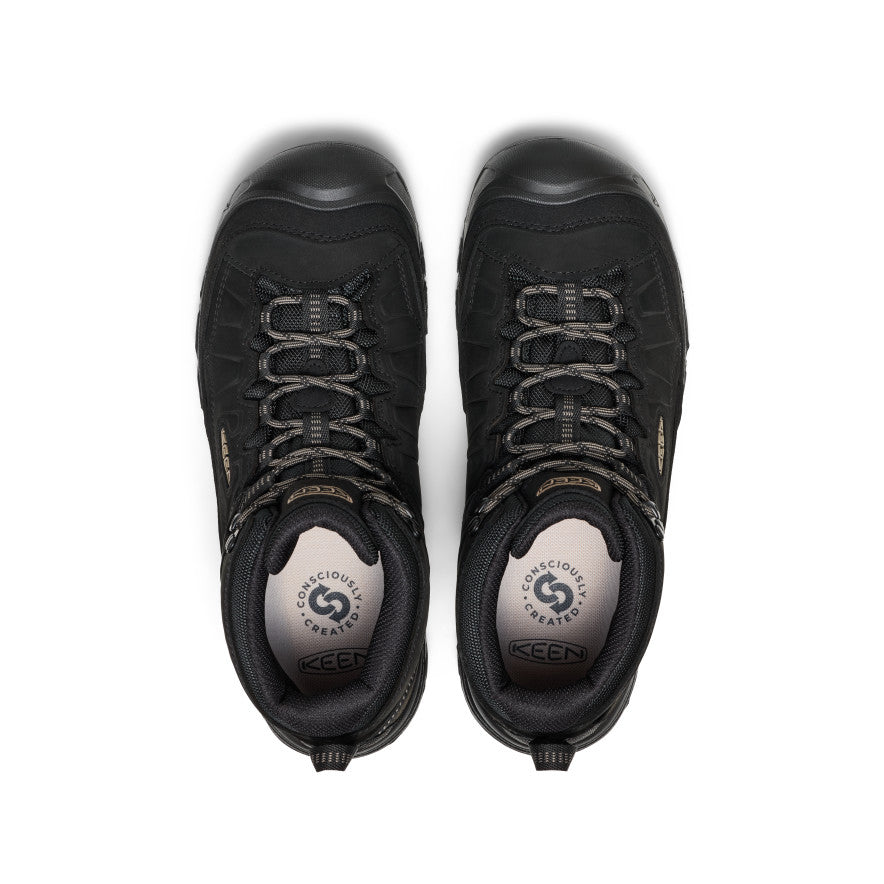Men's Targhee IV Wide Waterproof Hiking Boot Triple Black / Keen Sale