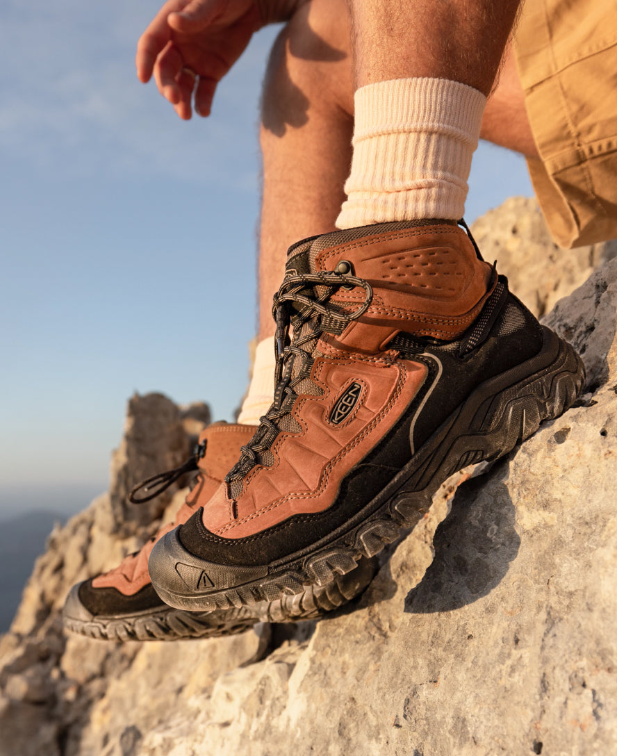 Men's Targhee IV Waterproof Hiking Boot Brindle/Canteen | Kenn On Sale