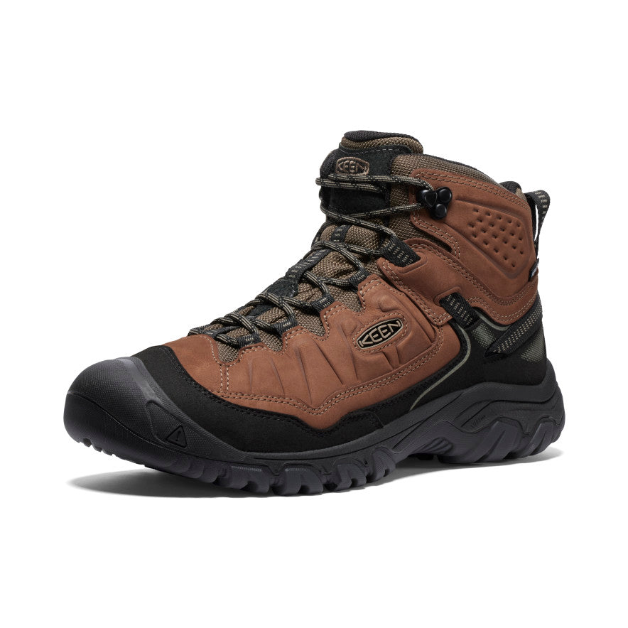 Men's Targhee IV Wide Waterproof Hiking Boot Bison/Black | Keen Discount