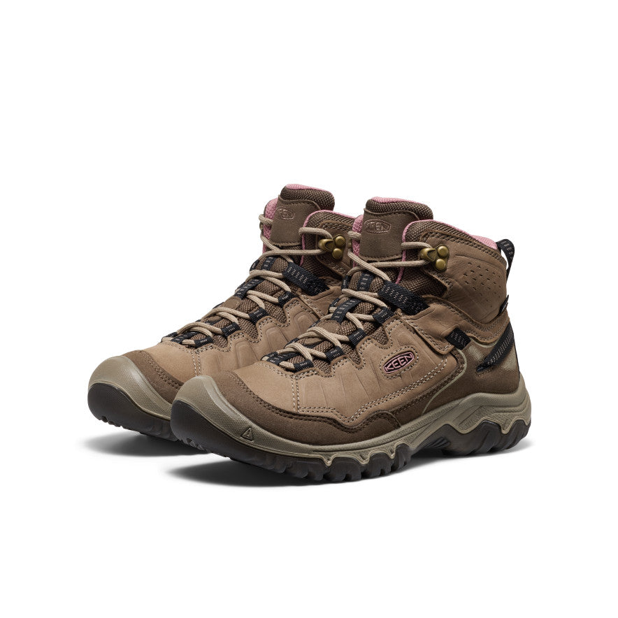 Women's Targhee IV Waterproof Hiking Boot Brindle/Nostalgia Rose / Keen Online