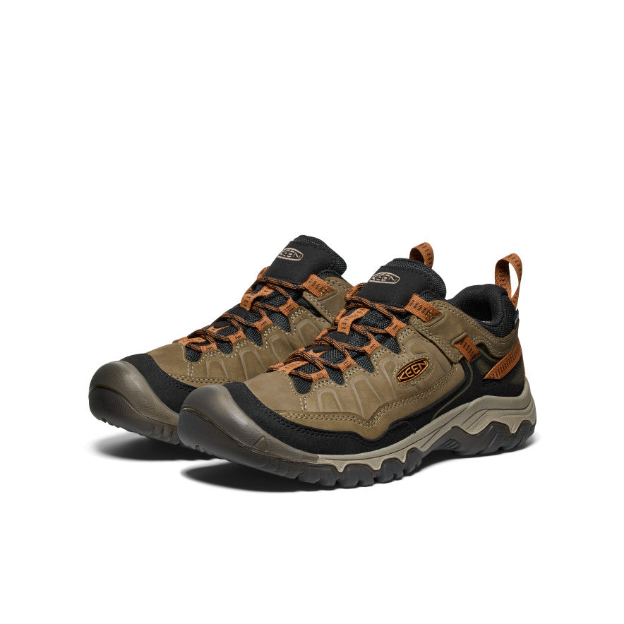 Men's Targhee IV Wide Waterproof Hiking Shoe Sea Turtle/Roasted Pecan / Keen For sale