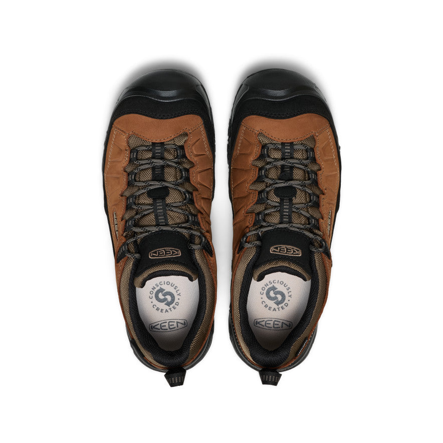 Men's Targhee IV Wide Waterproof Hiking Shoe Bison/Black | Kenn On Sale