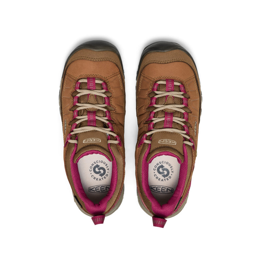 Women's Targhee IV Waterproof Hiking Shoe Bison/Beaujolais | Keen Outlet