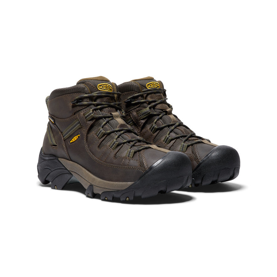 Men's Targhee II Mid Waterproof Hiking Boots Canteen/Dark Olive / Keen For sale