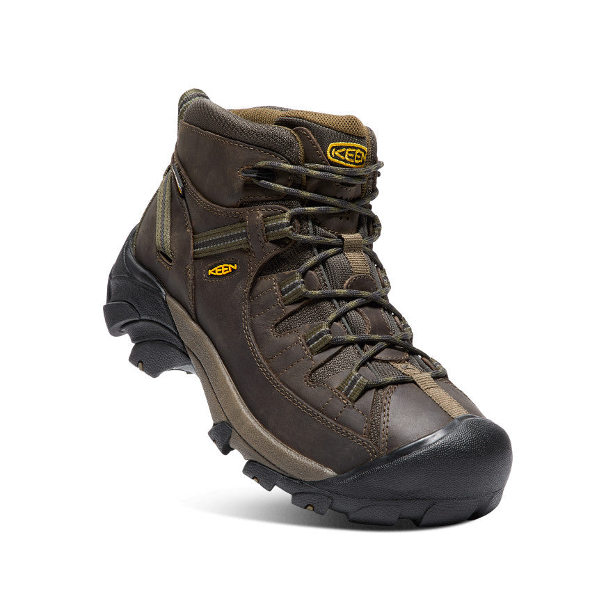 Men's Targhee II Mid Waterproof Hiking Boots Canteen/Dark Olive / Keen For sale