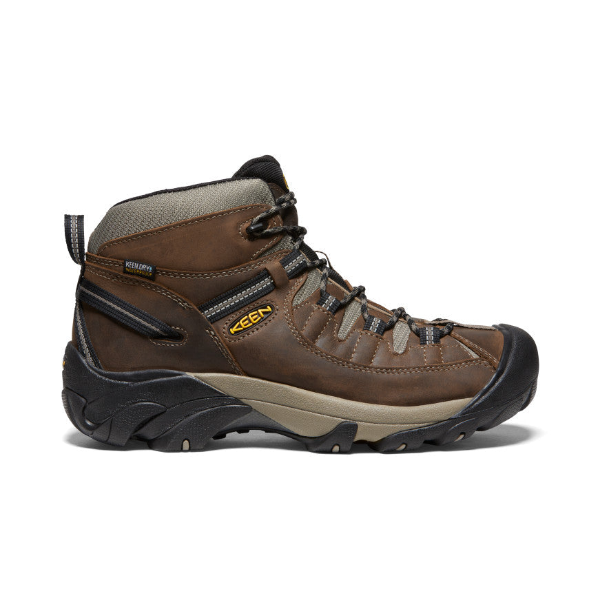 Men's Targhee II Mid Waterproof Hiking Boots Shitake/Brindle | Kenn On Sale