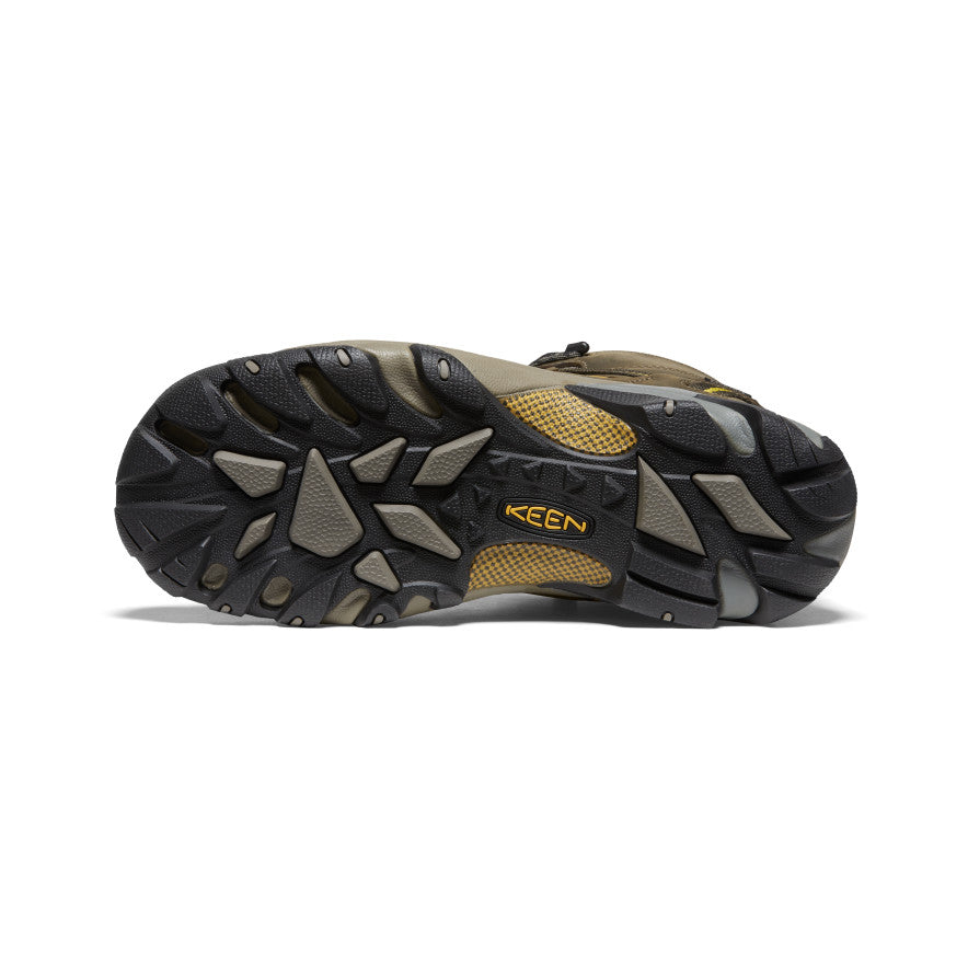 Men's Targhee II Mid Waterproof Hiking Boots Black Olive/Yellow | Keen Discount