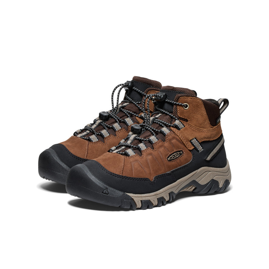 Big Kids' Targhee IV Waterproof Hiking Boot Bison/Brindle / Keen Online