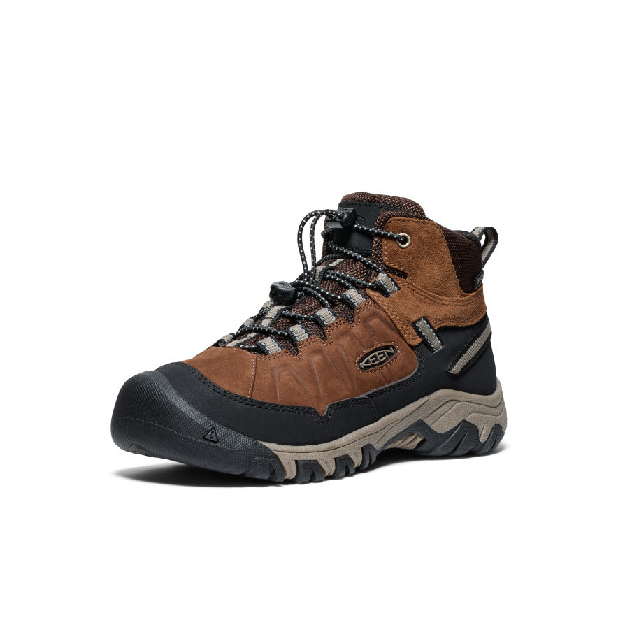 Big Kids' Targhee IV Waterproof Hiking Boot Bison/Brindle / Keen Online