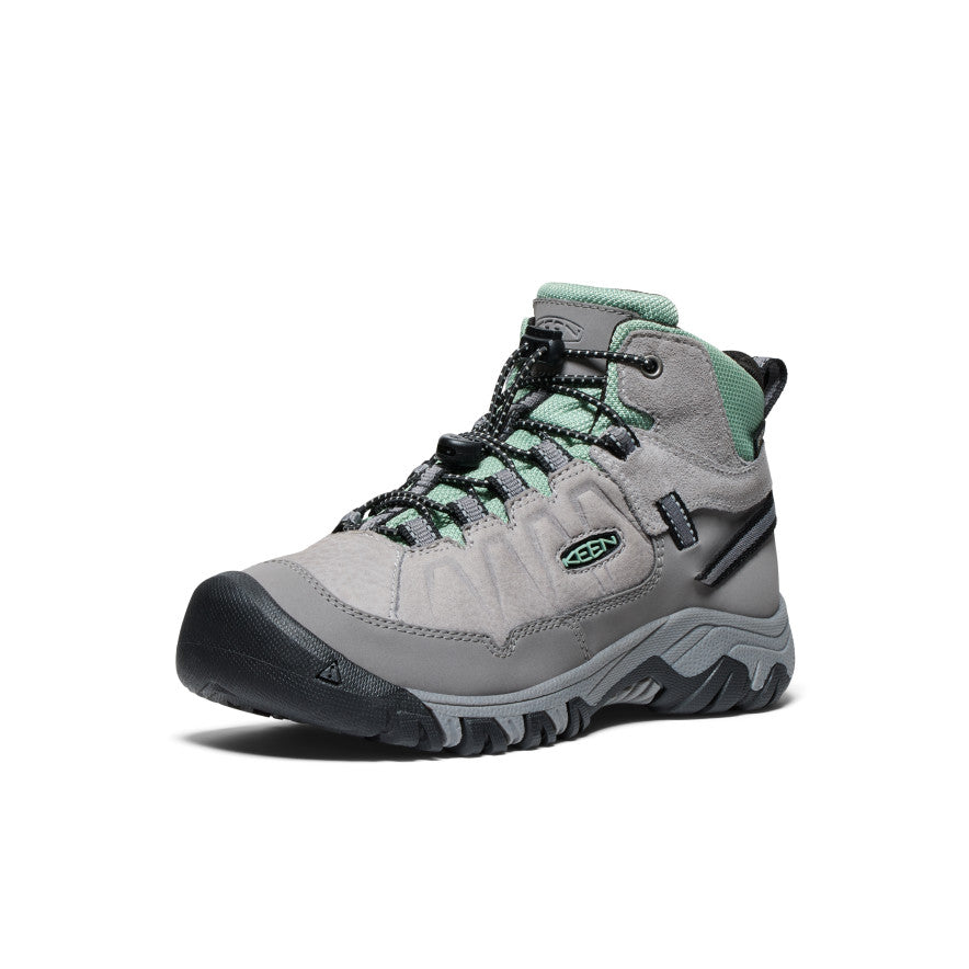 Big Kids' Targhee IV Waterproof Hiking Boot Alloy/Granite Green / Keen Sale
