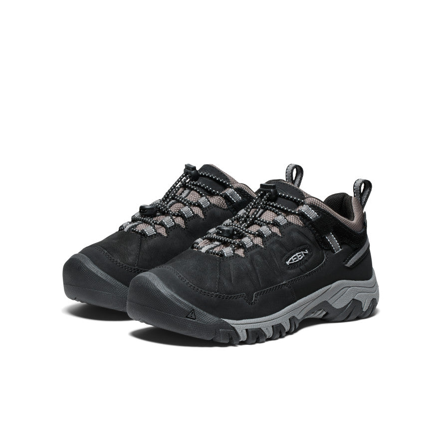 Big Kids' Targhee IV Waterproof Hiking Shoe Black/Steel Grey | Keen Outlet