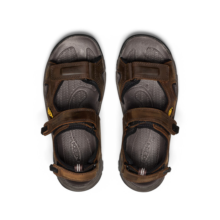 Men's Targhee III Open Toe Sandal Bison/Mulch | Kenn On Sale