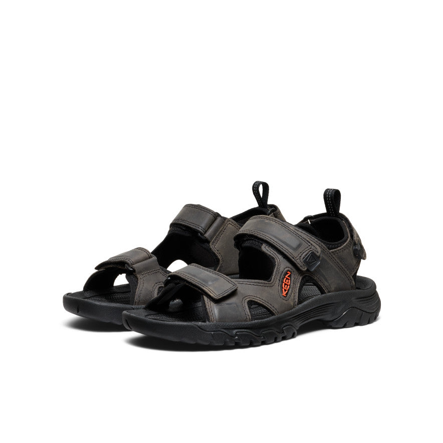 Men's Targhee III Open Toe Sandal Grey/Black | Keen Discount