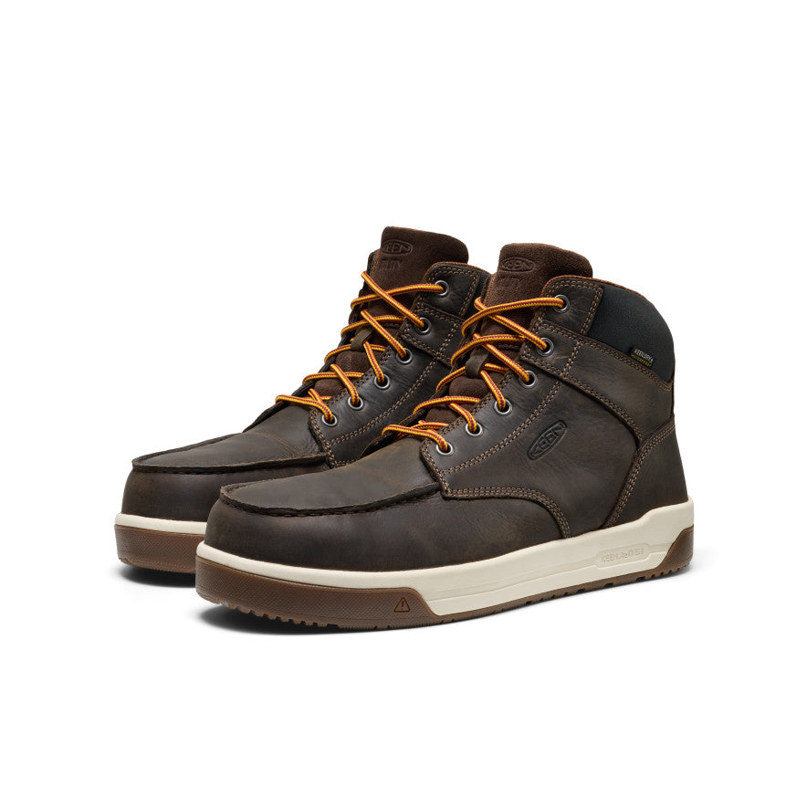 Men's Gibson Waterproof Work Boot (Carbon Toe) Cascade Brown/Gum | Keen Discount