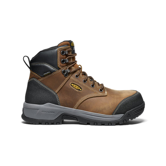 Men's CSA Evanston 6" Waterproof Boot (Carbon Toe) Bison/Black | Keen Outlet