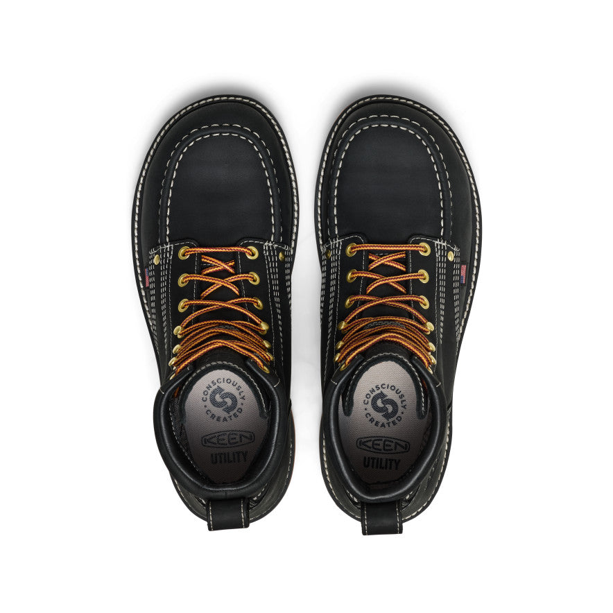 Men's Liberty 6" Waterproof Boot (Carbon Toe) Black/Gum / Keen Online
