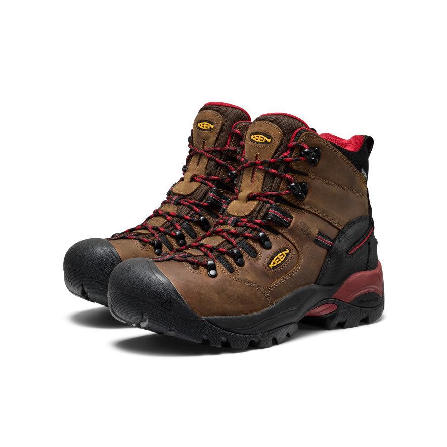 Men's Pittsburgh Energy 6" Waterproof Boot (Carbon Toe) Bison/Black / Keen Online
