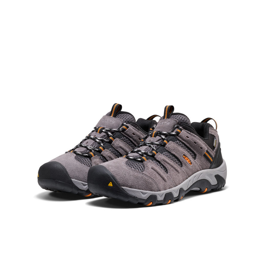 Men's Headout Waterproof Hiking Shoe Steel Grey/Orange Pepper / Keen Sale