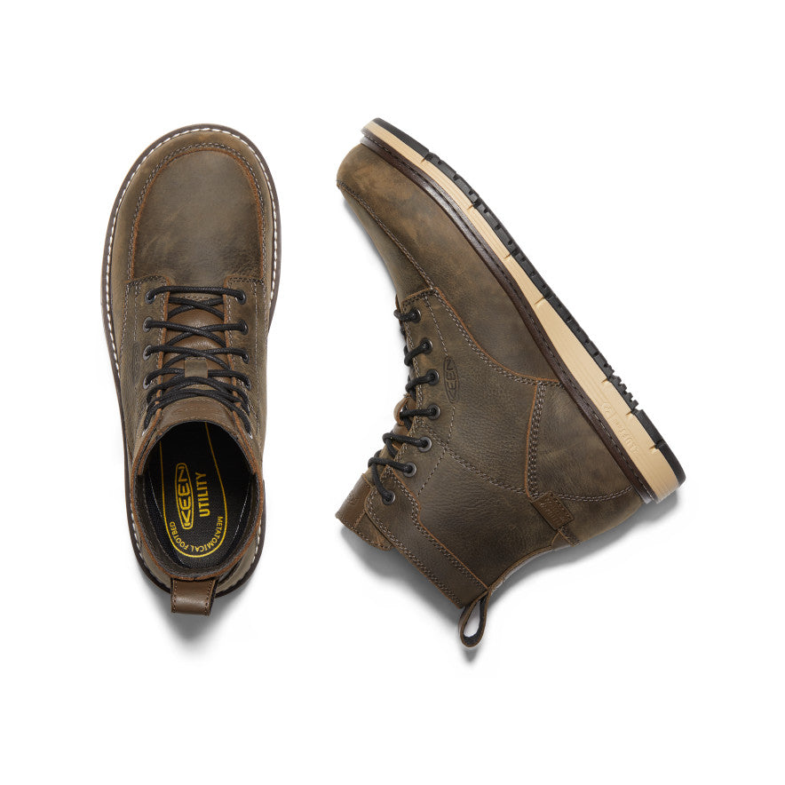 Men's San Jose 6" Waterproof Boot (Aluminum Toe) Cascade Brown/Black | Kenn On Sale