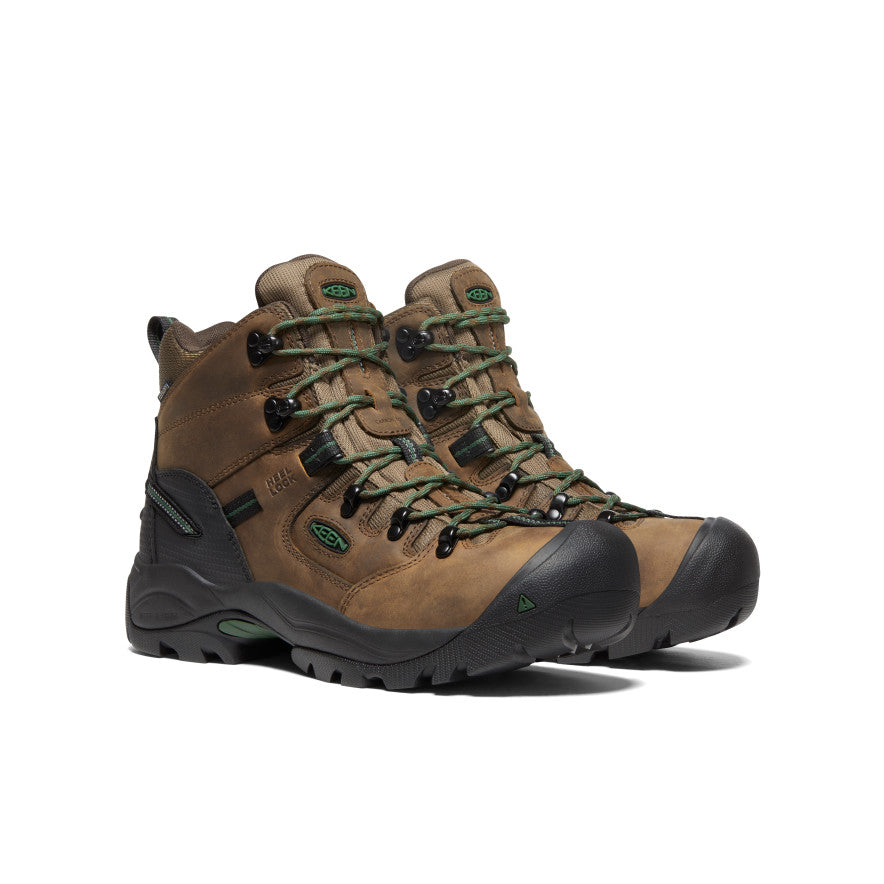 Men's Pittsburgh Energy 6" Waterproof Boot (Carbon Toe) Cascade Brown/Greener Pastures / Keen Online
