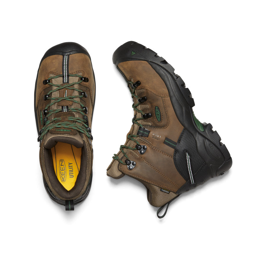 Men's Pittsburgh Energy 6" Waterproof Boot (Carbon Toe) Cascade Brown/Greener Pastures / Keen Online