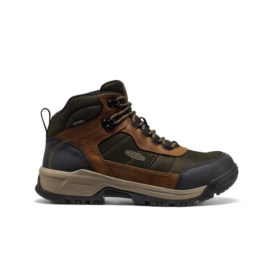 Men's Skokie Waterproof Work Boot (Soft Toe) Forest Night/Black / Keen Online