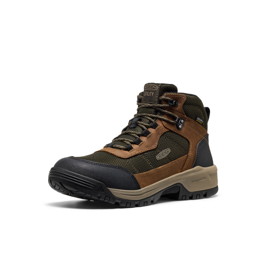 Men's Skokie Waterproof Work Boot (Soft Toe) Forest Night/Black / Keen Online