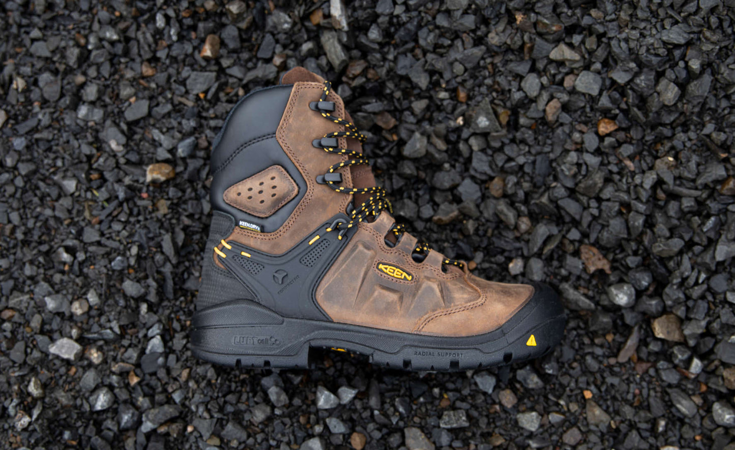 Men's Dover 8" Insulated Waterproof Boot (Carbon Toe) Dark Earth/Black / Keen For sale