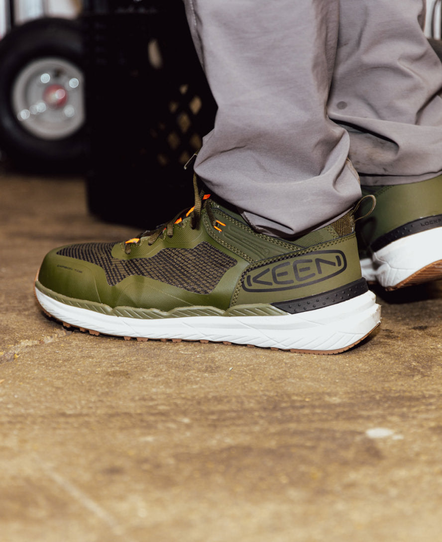 Men's Synchro Waterproof Work Boot (Carbon Toe) Magnet/Black / Keen Online