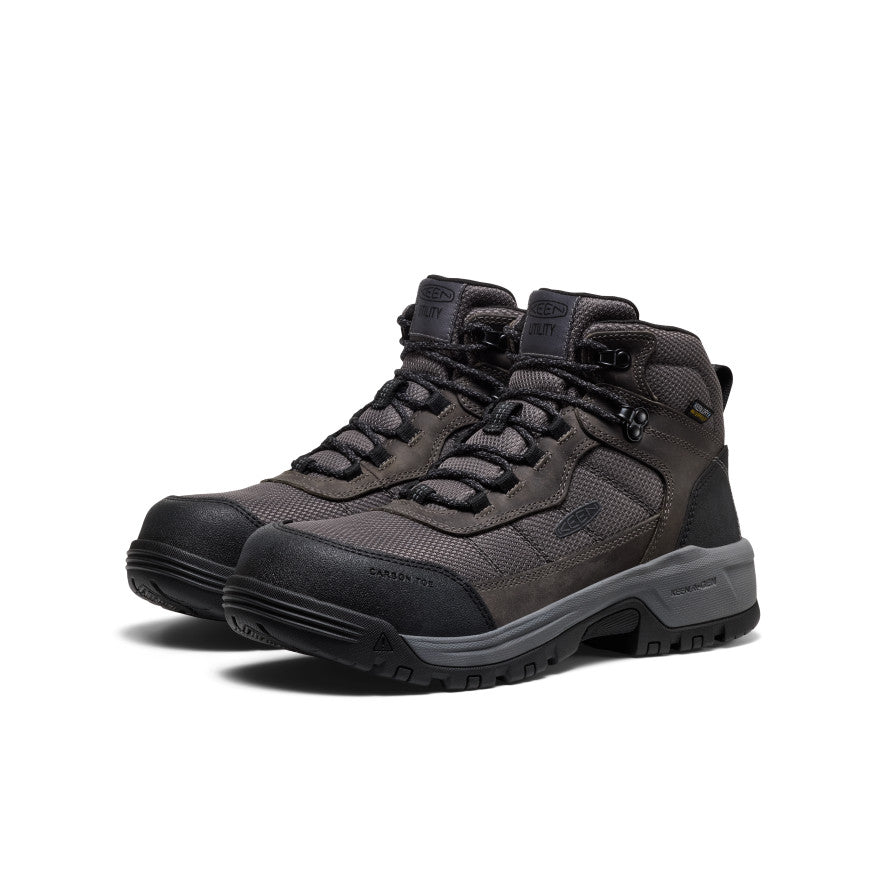 Men's Skokie Waterproof Work Boot (Carbon Toe) Magnet/Black / Keen Online