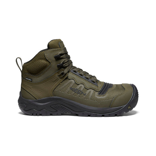 Men's Reno Mid Waterproof (Carbon Toe) Dark Olive/Black / Keen Online