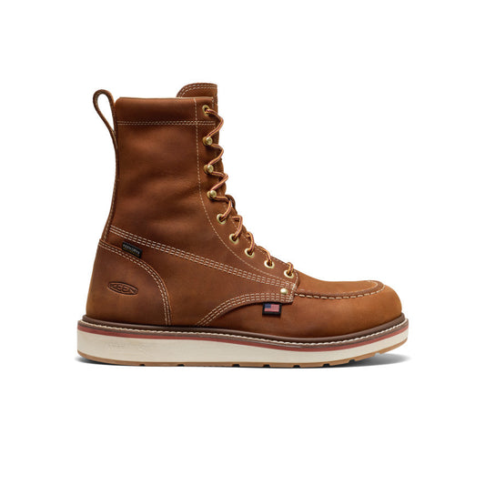 Men's Liberty 8" Waterproof Boot (Soft Toe) Leather Brown/Birch | Keen Outlet