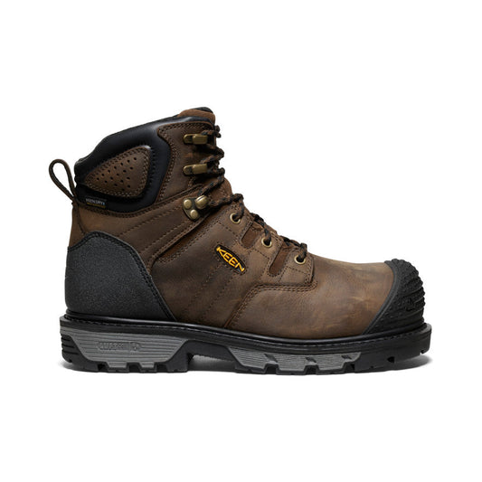 Men's CSA Camden 6" Waterproof Boot (Carbon Toe) Dark Earth/Black | Keen Outlet