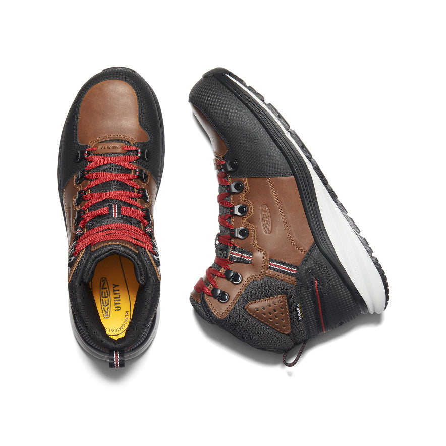 Men's Red Hook Waterproof Boot (Carbon Toe) Tobacco/Black / Keen Online