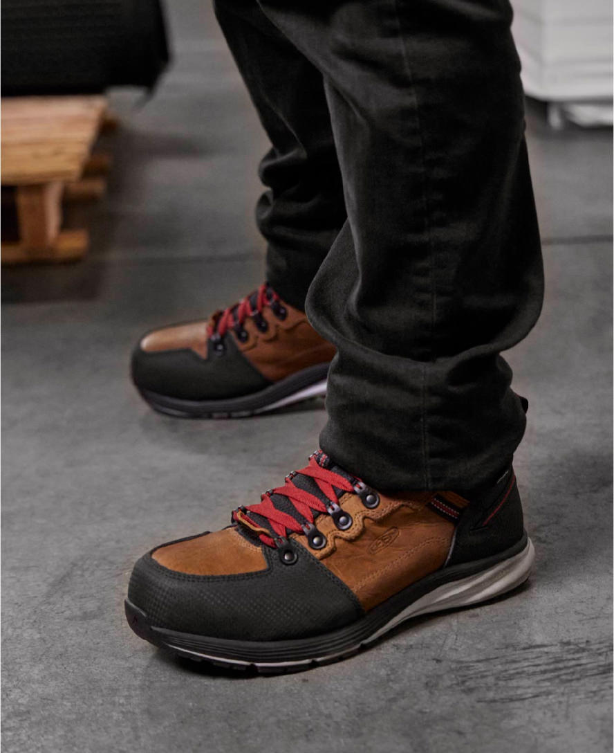 Men's Red Hook Waterproof Boot (Carbon Toe) Tobacco/Black / Keen Online