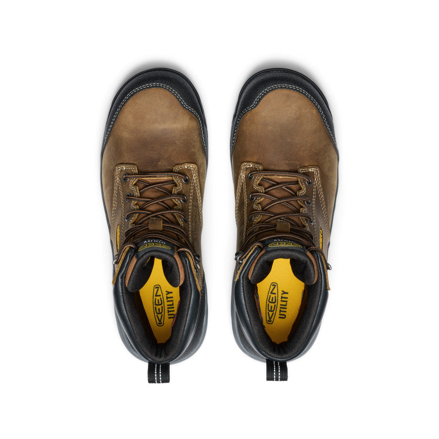 Men's Evanston 6" Insulated Waterproof Boot (Carbon Toe) Bison/Black / Keen Online