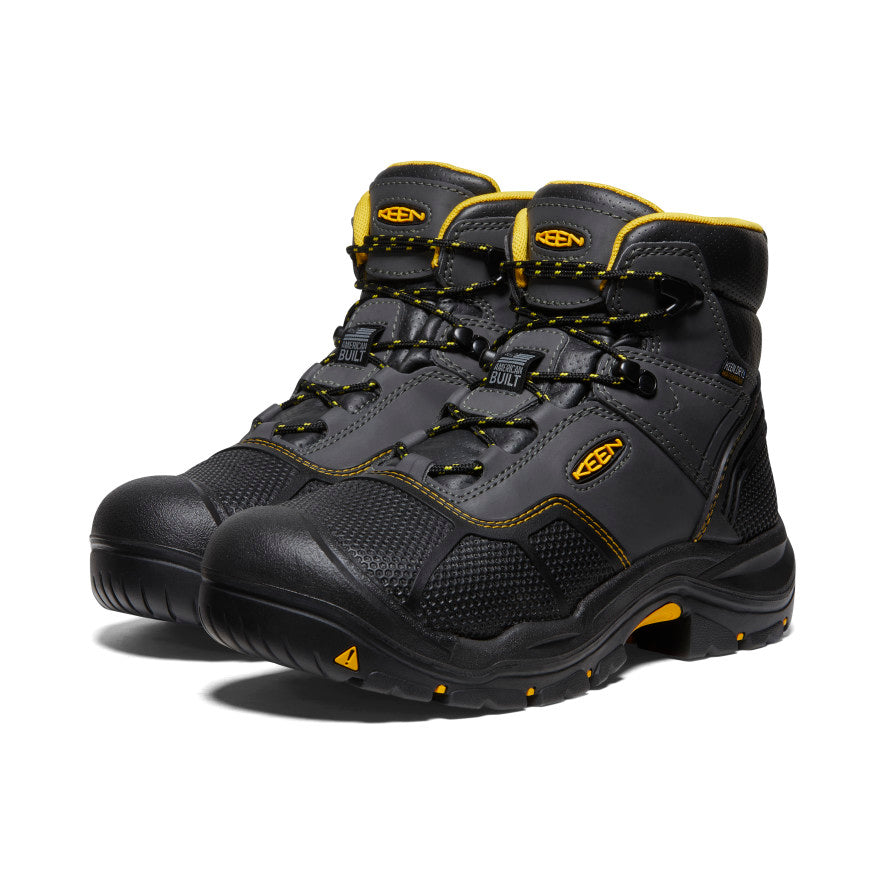 Men's Logandale Waterproof Boot (Steel Toe) Raven/Black / Keen Sale