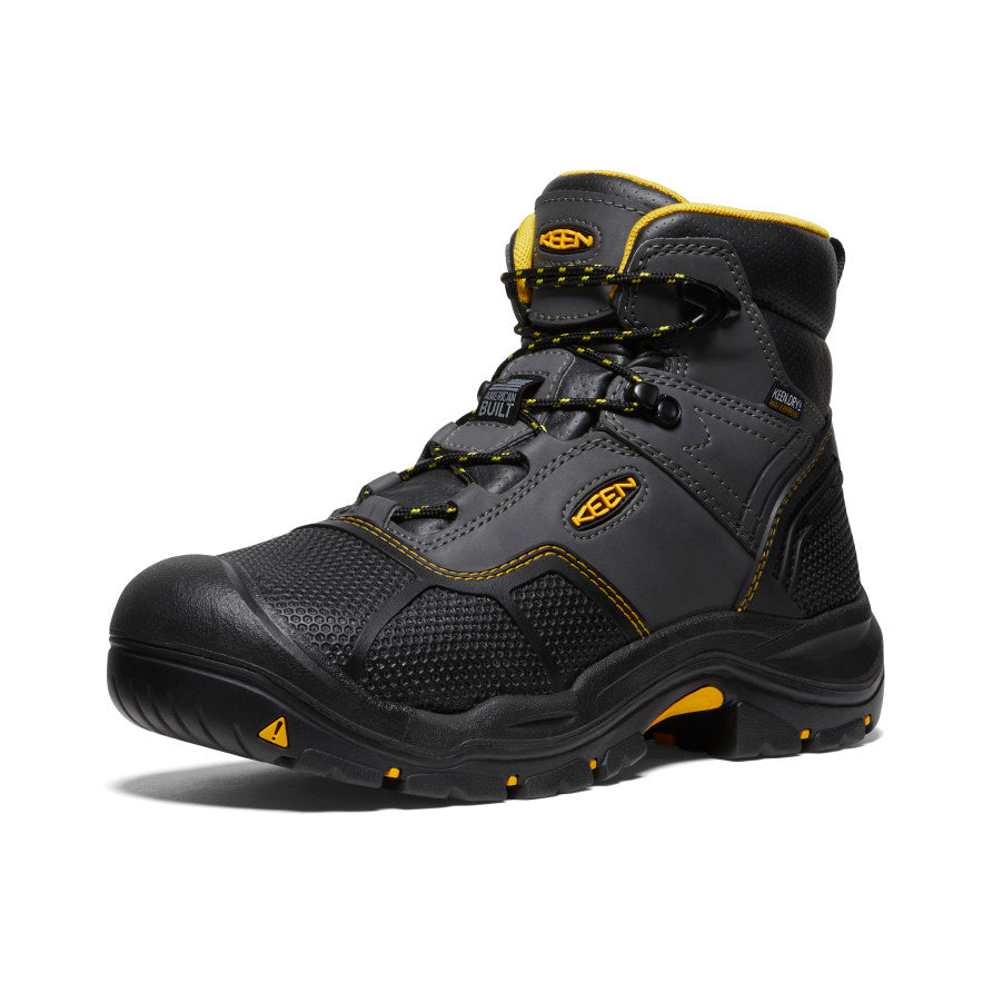 Men's Logandale Waterproof Boot (Steel Toe) Raven/Black / Keen Sale