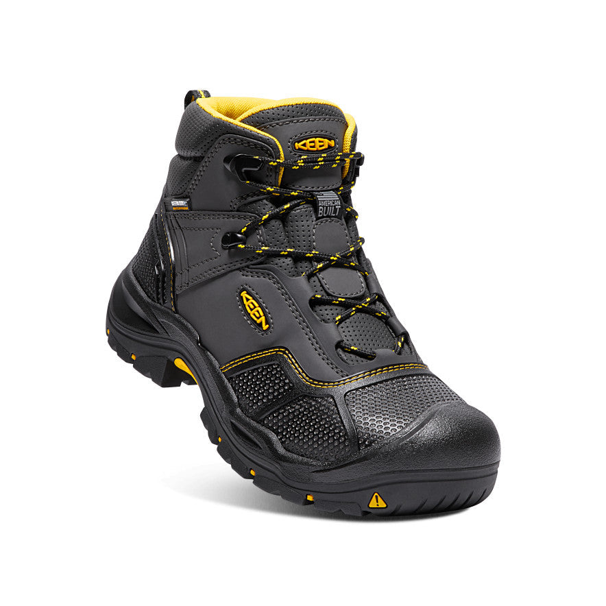 Men's Logandale Waterproof Boot (Steel Toe) Raven/Black / Keen Sale