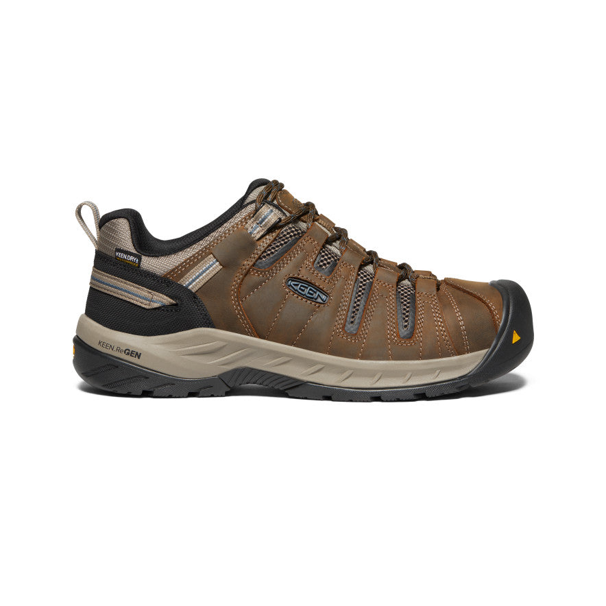 Men's Flint II Waterproof (Steel Toe) Cascade Brown/Orion Blue / Keen Online