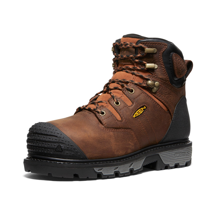 Men's Camden 6" Waterproof Boot INT MET (Carbon Toe) Leather Brown/Black | Keen Outlet