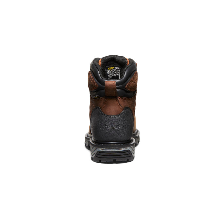 Men's Camden 6" Waterproof Boot INT MET (Carbon Toe) Leather Brown/Black | Keen Outlet