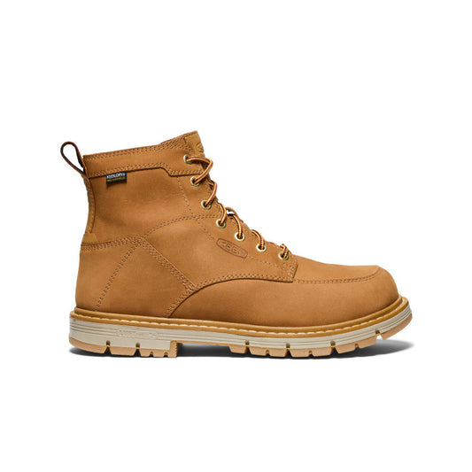 Men's San Jose 6" Waterproof 90° Heel Boot (Soft Toe) Bistre/Gum / Keen For sale