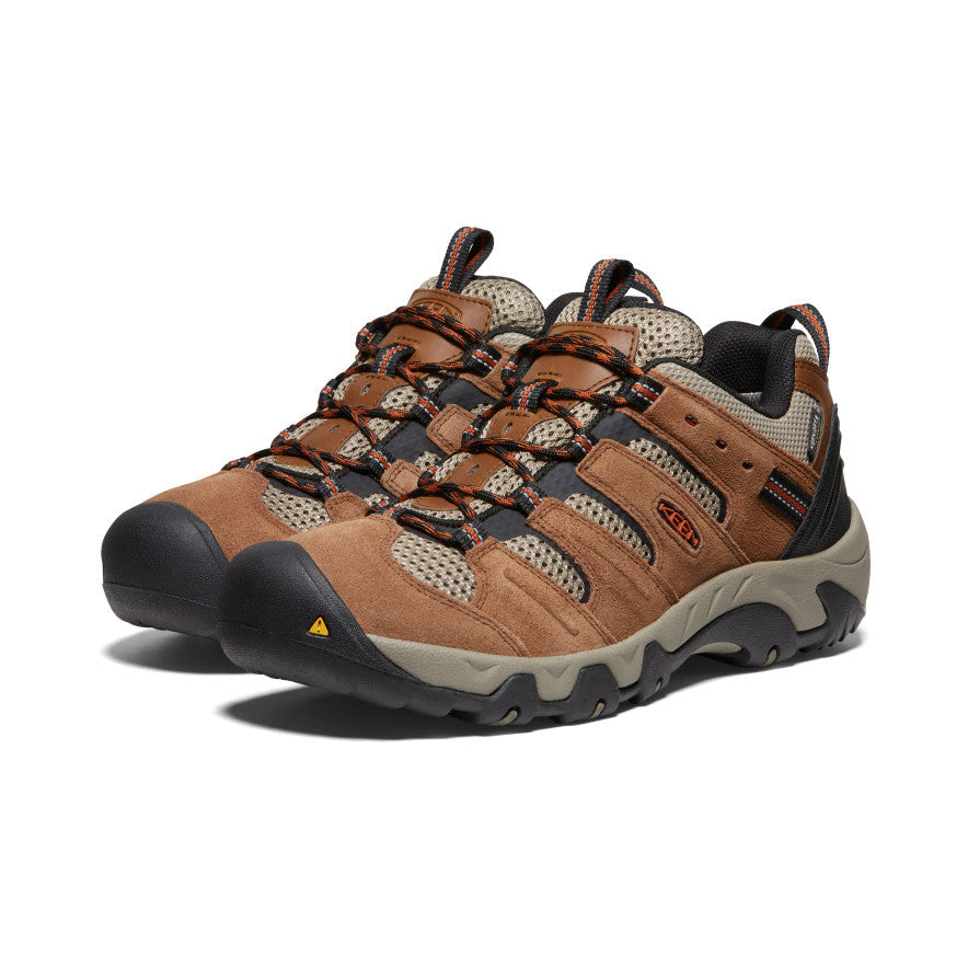 Men's Headout Waterproof Hiking Shoe Bison/Fossil Orange | Kenn On Sale